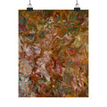 Abstract Dutch pour painting Matte Poster — Vertical Decorative Wall Art