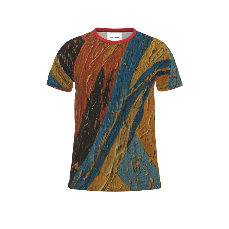 Cut And Sew All Over Print T Shirt