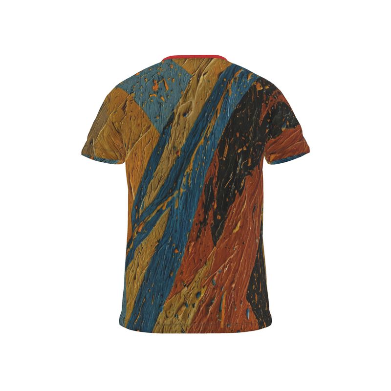 Cut And Sew All Over Print T Shirt