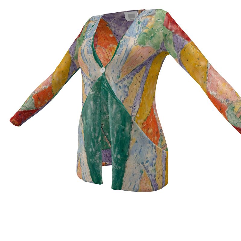 Ladies Cardigan With Pockets and a button