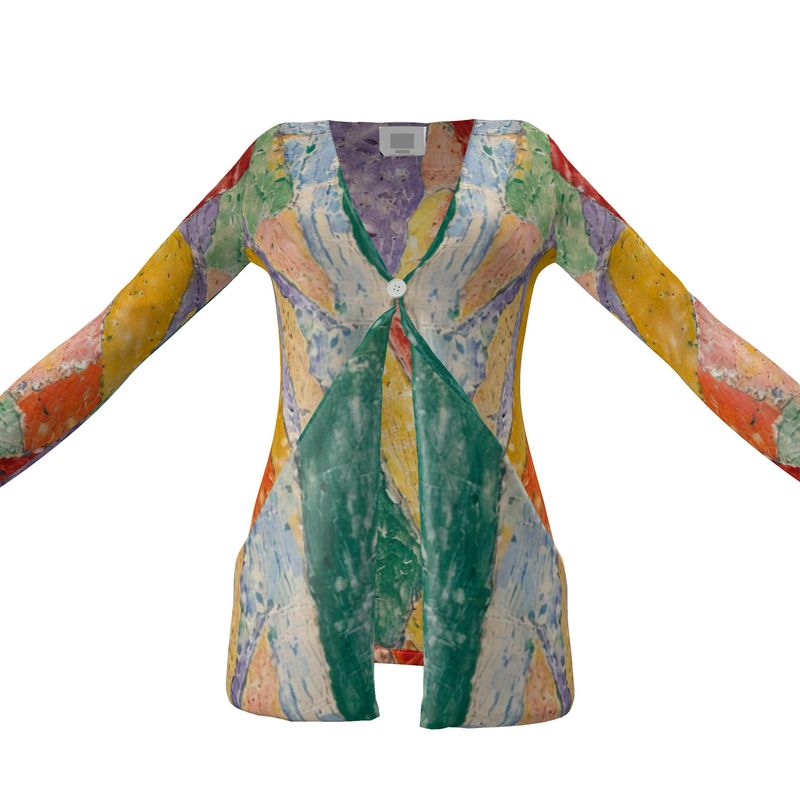 Ladies Cardigan With Pockets and a button
