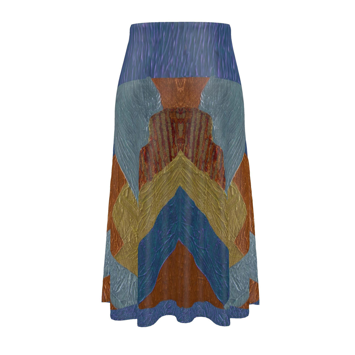 Midi Skirt Abstract Painting