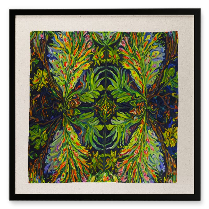 Framed Silk Scarf