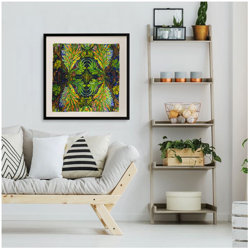 Framed Silk Scarf