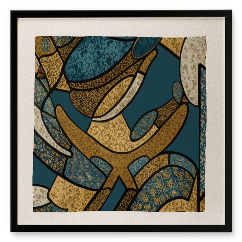 Framed Silk Scarf