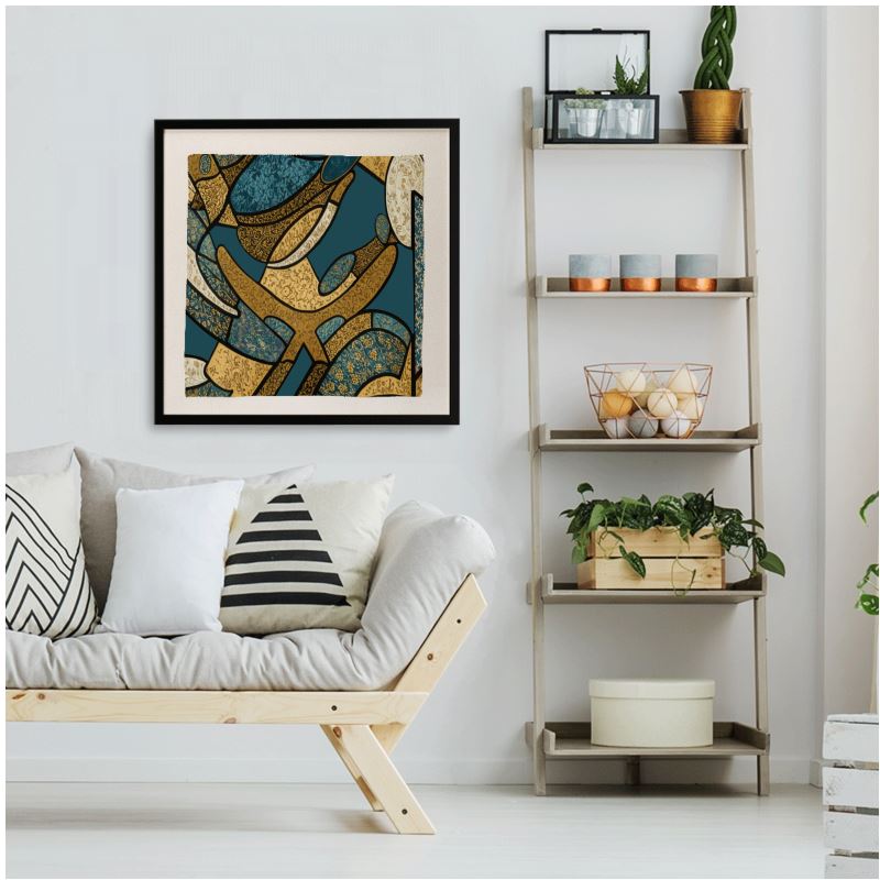 Framed Silk Scarf