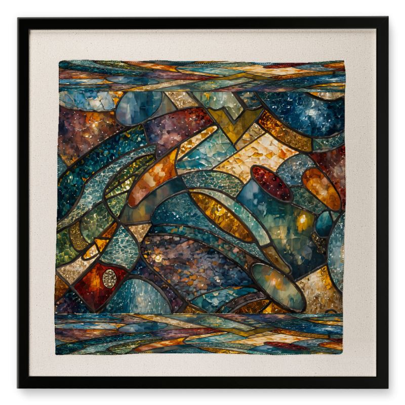 Framed Silk Scarf