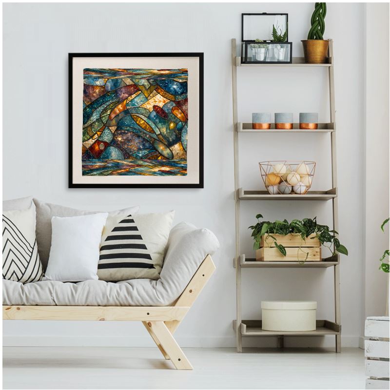 Framed Silk Scarf