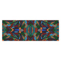 Sarong with original leather mixed stain glass look