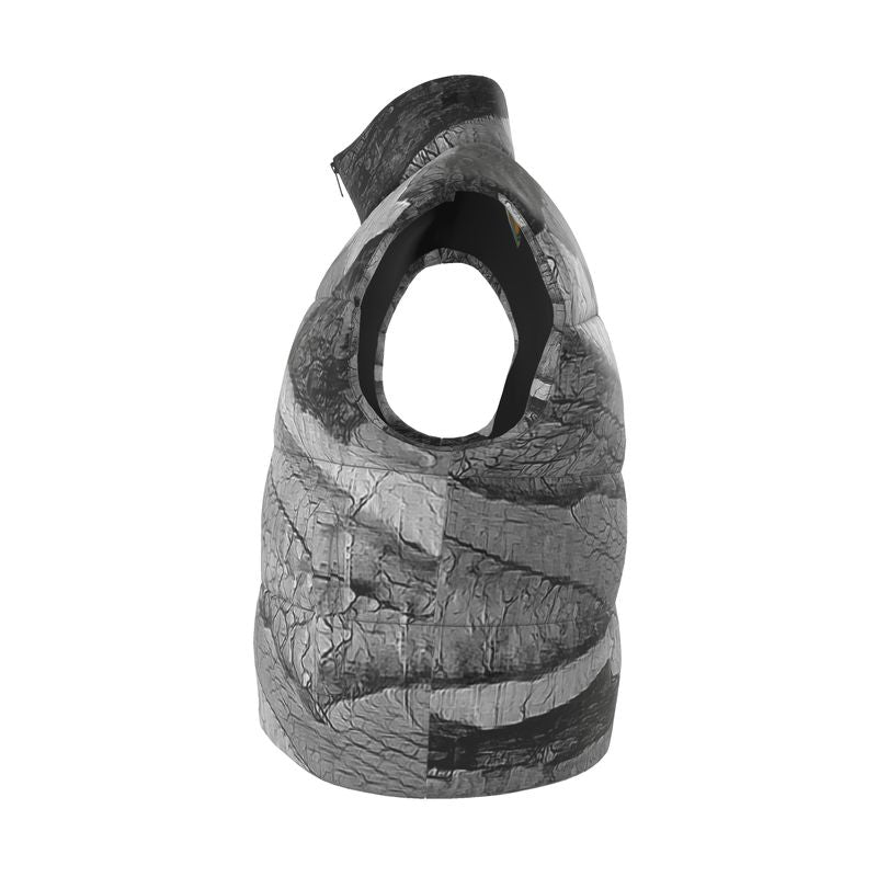 Rustic Black and Gray Puffer Vest