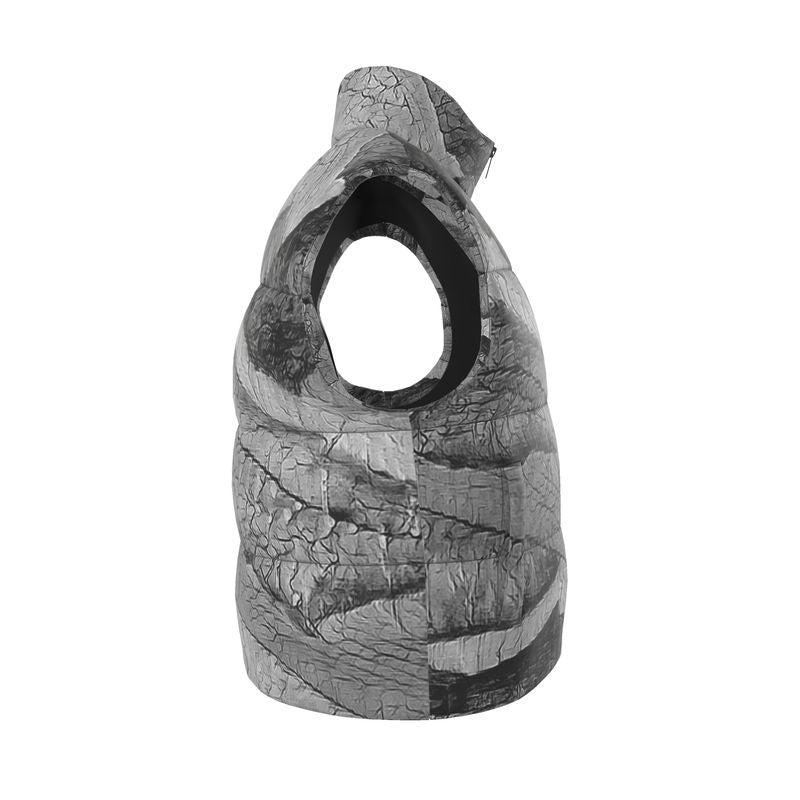 Rustic Black and Gray Puffer Vest