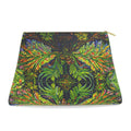 Abstract multicolored feathery designed Clutch Purse