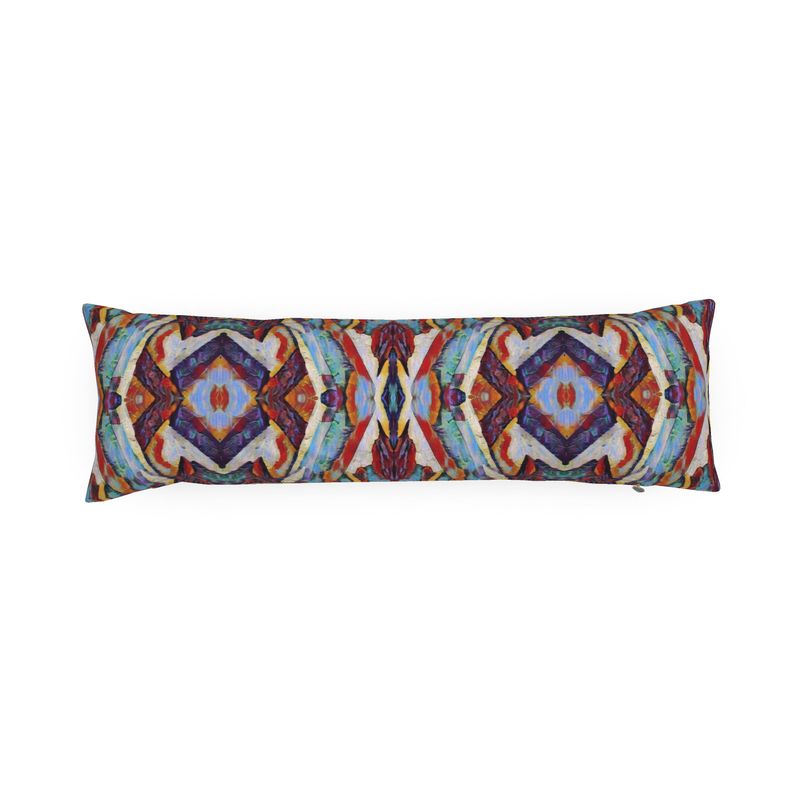Multi gem colored Bolster Pillow