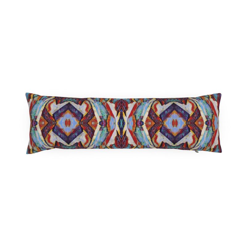 Multi gem colored Bolster Pillow