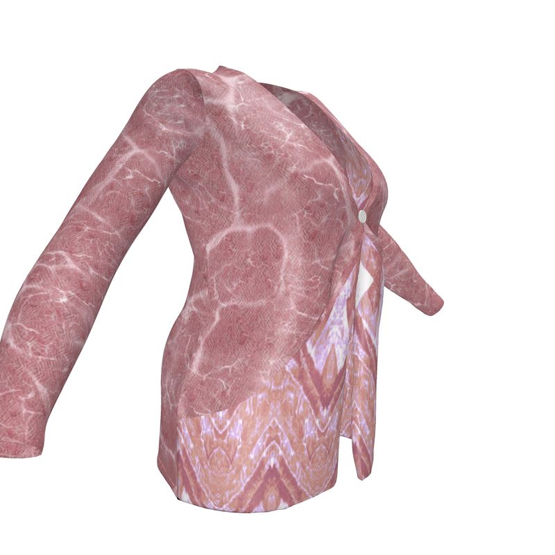 Ladies Pretty in Pink Cardigan With Pockets