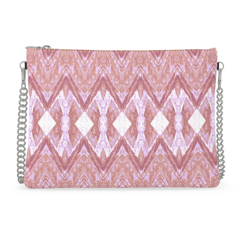 Pretty in Pink Crossbody Bag With Chain