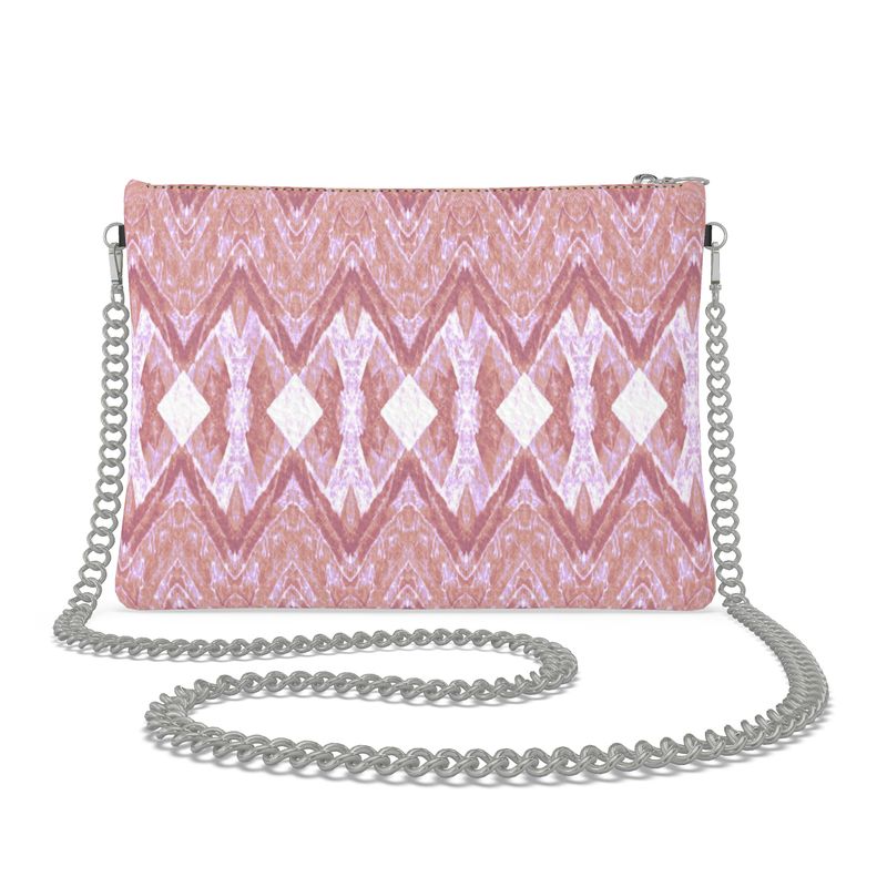 Pretty in Pink Crossbody Bag With Chain