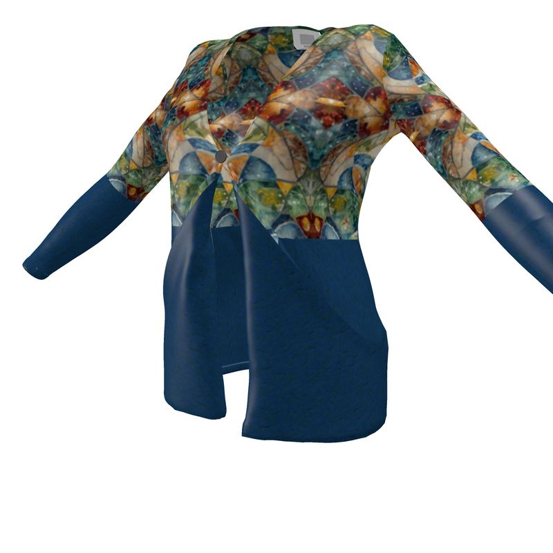 Ladies Stain Glass Cardigan With Pockets