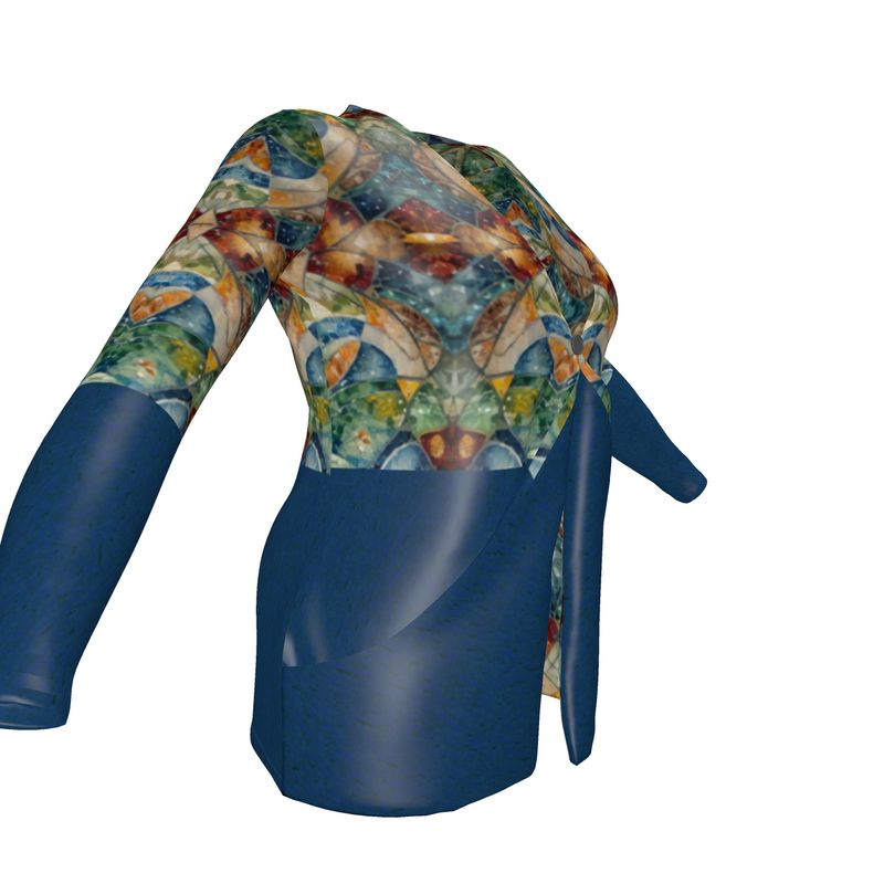 Ladies Stain Glass Cardigan With Pockets
