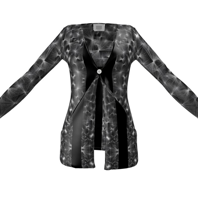 Ladies Chic Cardigan With Pockets and a Button