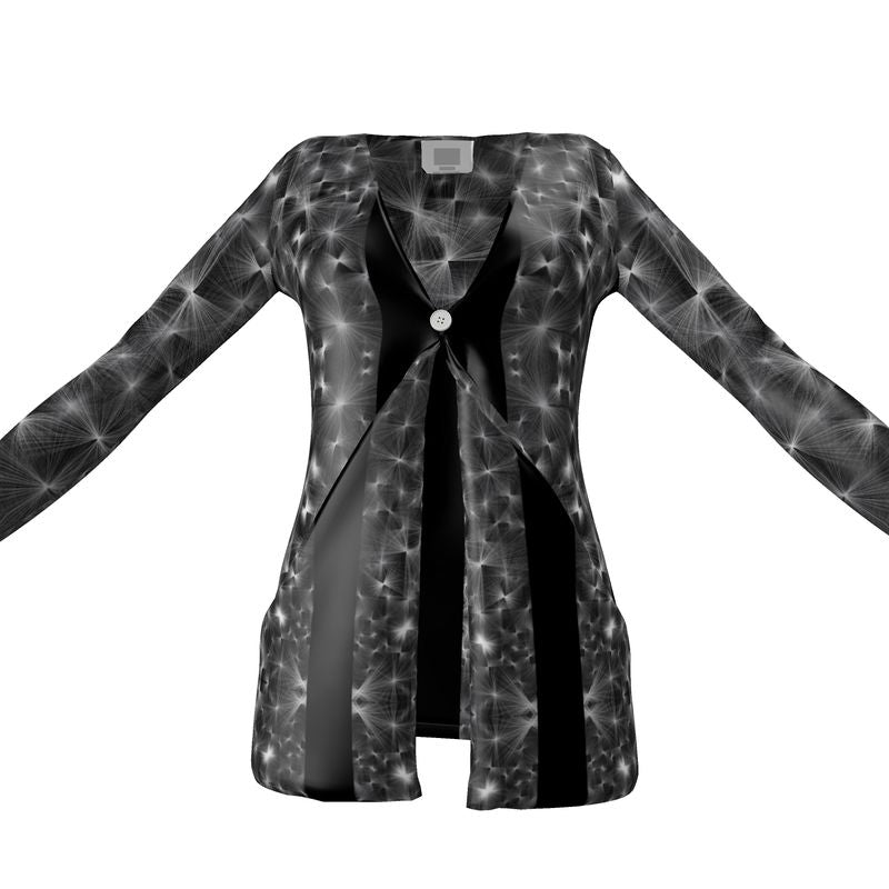 Ladies Chic Cardigan With Pockets and a Button
