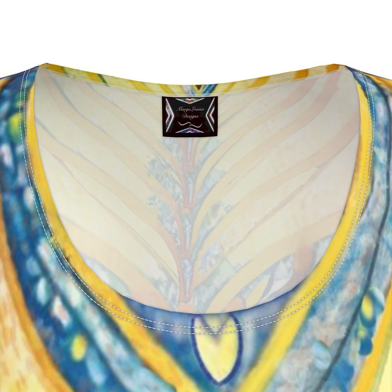 Ladies Tunic T Shirt Crazy for Color and Glitz
