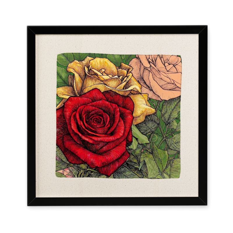 Framed Silk Scarf