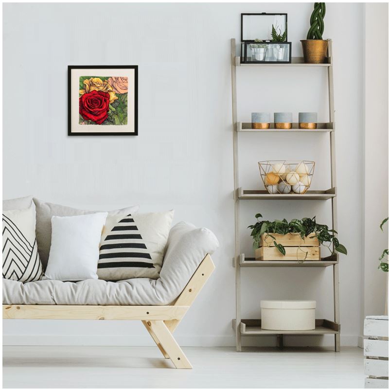 Framed Silk Scarf