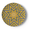 China Plates Vibrant gold and blue stars