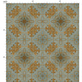 Contoured Fluer de Lis Metallic Design