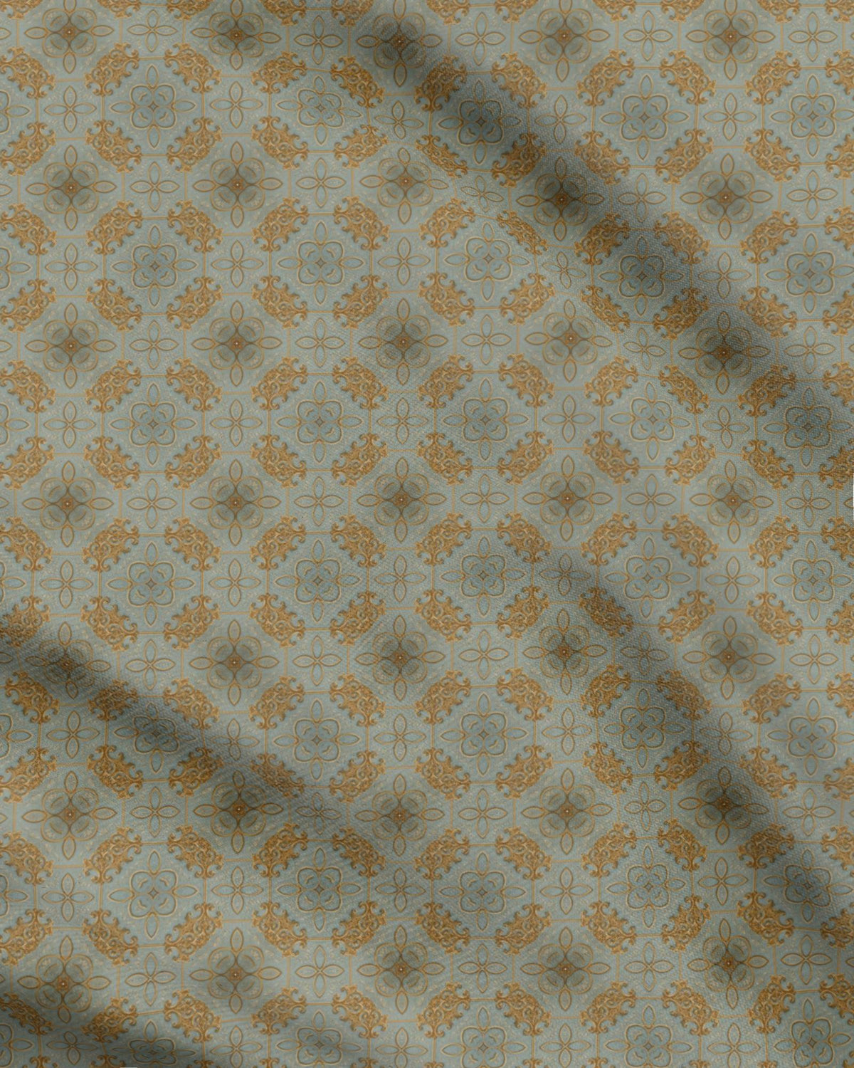 Contoured Fluer de Lis Metallic Design
