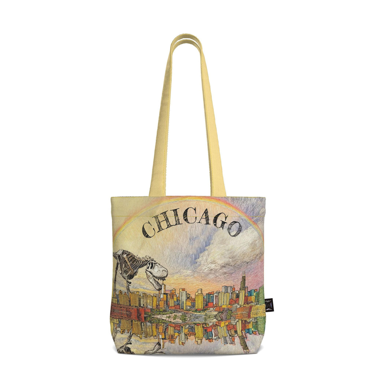 Double sided! Chicago Iconic Souvenir Tote Bag