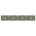 Metallic Gold on Green Intricate Wallpaper Border