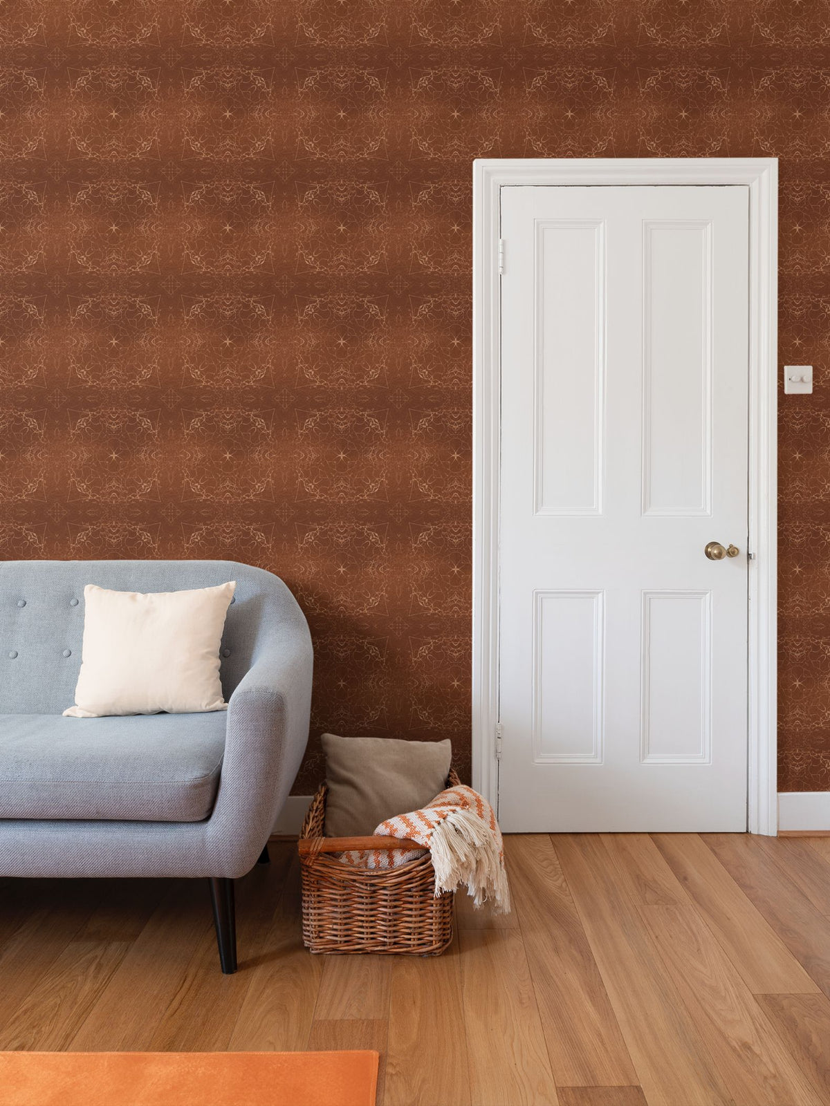 Metallic Gold Repeat Pattern Wallpaper