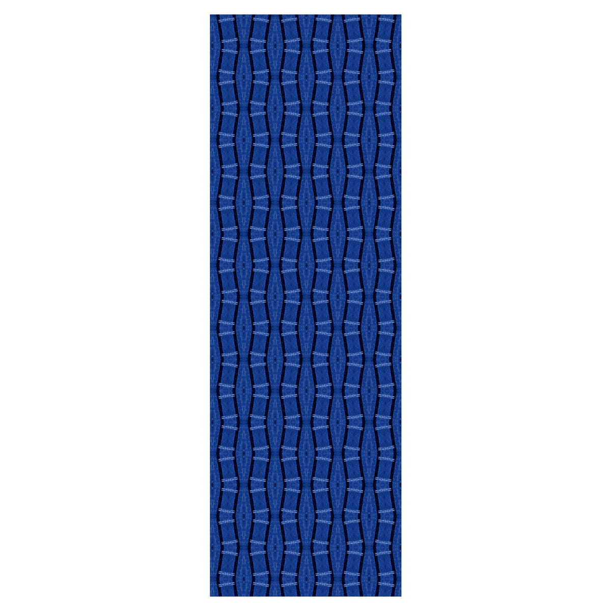 Washable Rugs Black and luminous Blue look