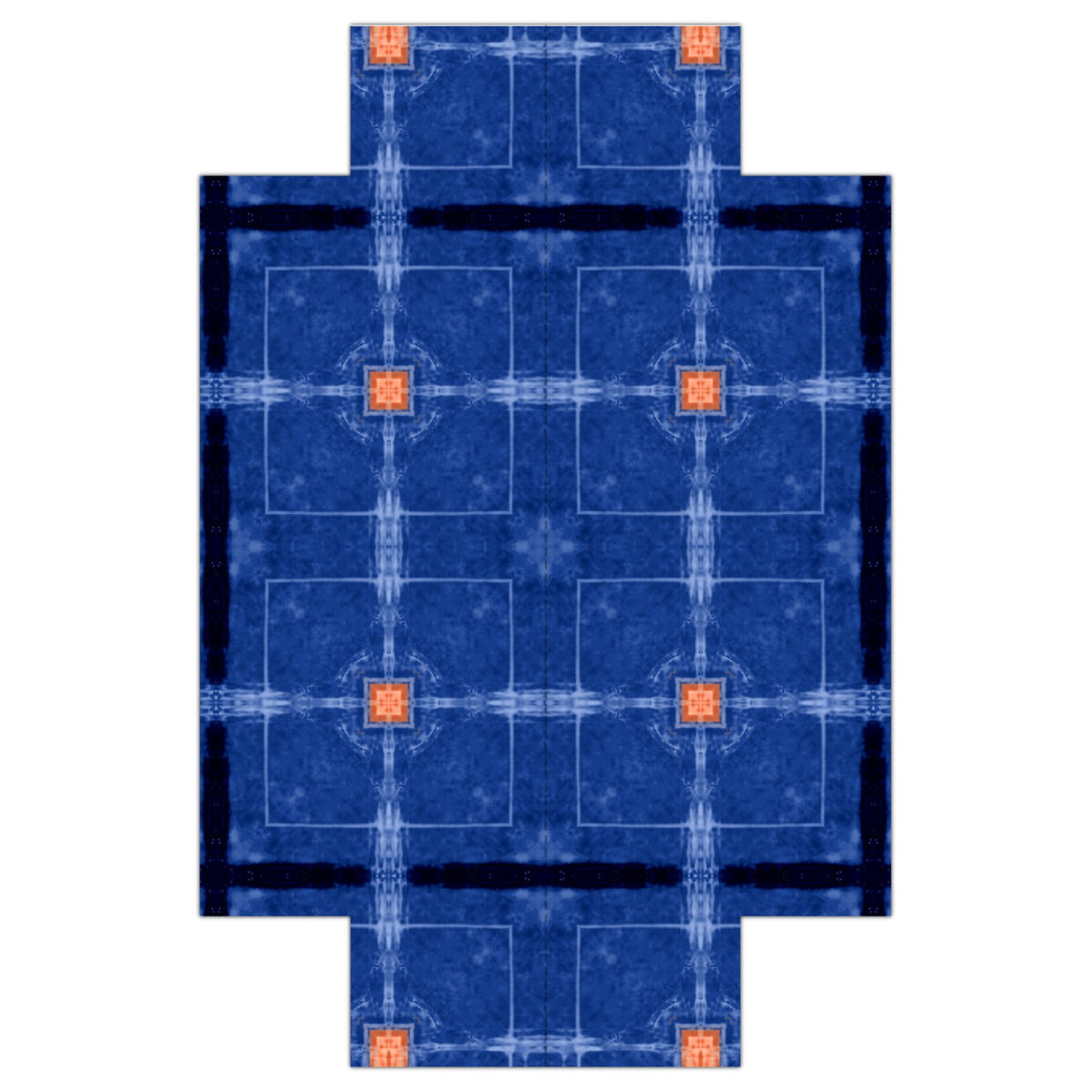 Fitted Sheets USAGeometrical Pattern Sheets in Blue & Orange