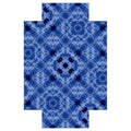 Fitted Sheets USA Geometrical pattern in luminous blue