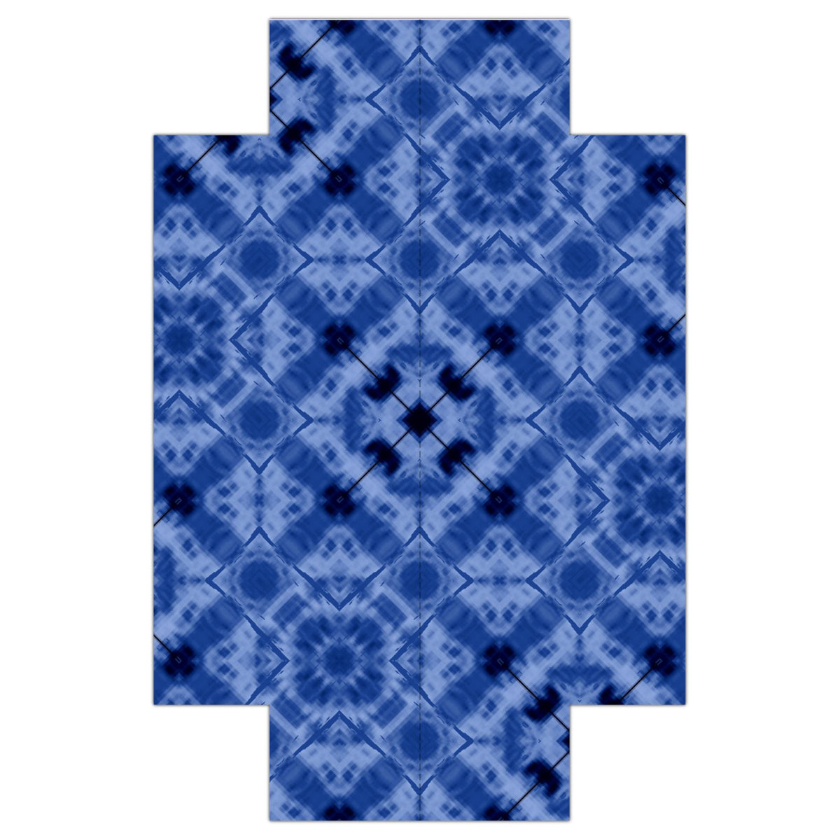 Fitted Sheets USA Geometrical pattern in luminous blue