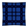 Floor cushions in Black and Luminous Blues