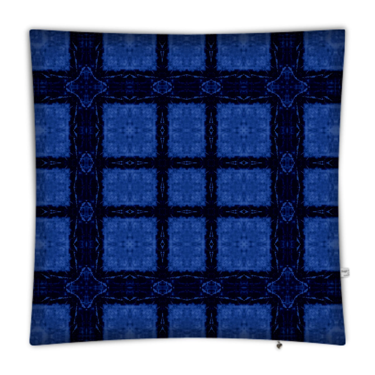 Floor cushions in Black and Luminous Blues
