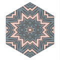 Artistic Hexagon Machine Washable Rug
