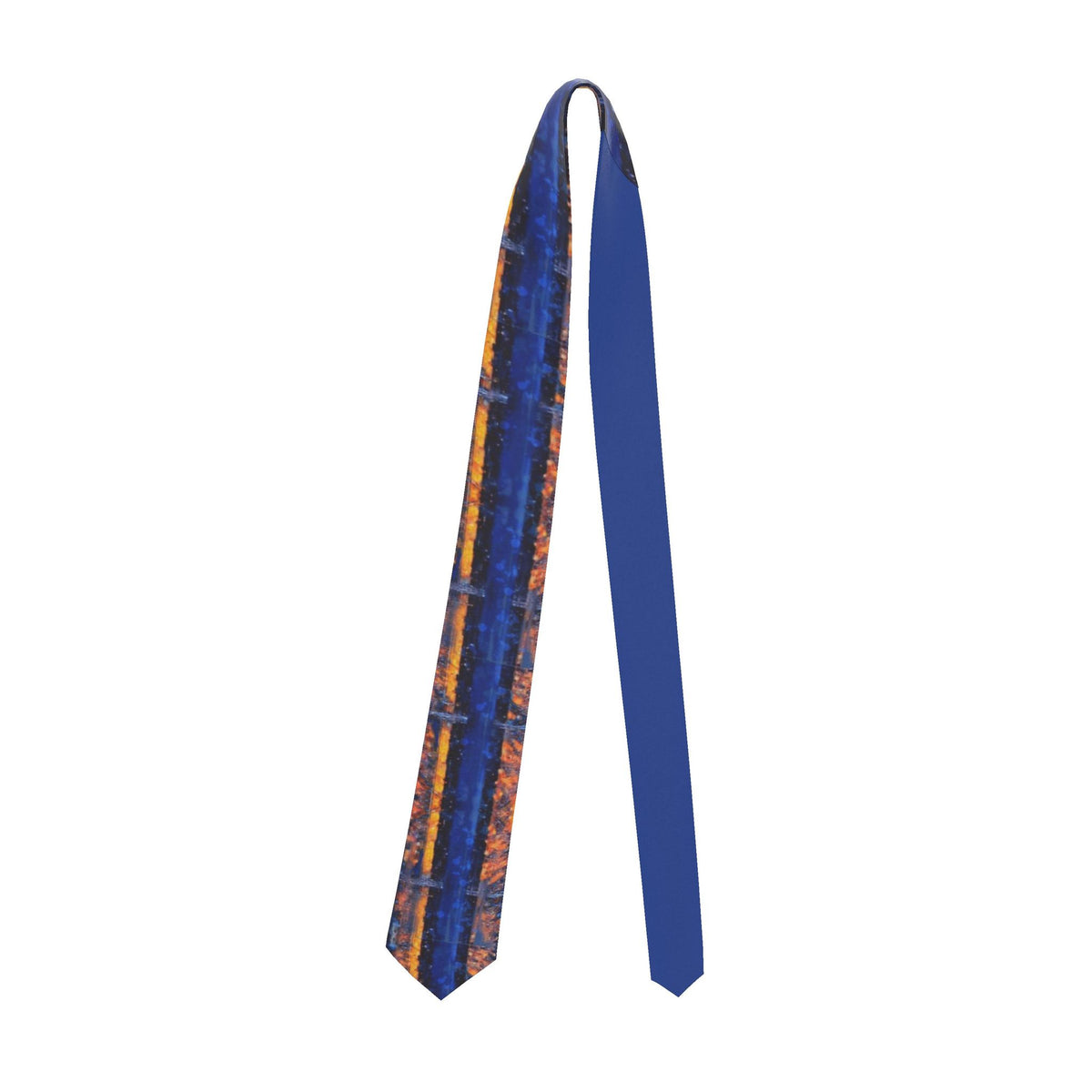 Handmade Silk Tie Artistic Striped Design