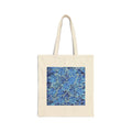 Blue COY Abstract Mandala Cotton Tote Bag