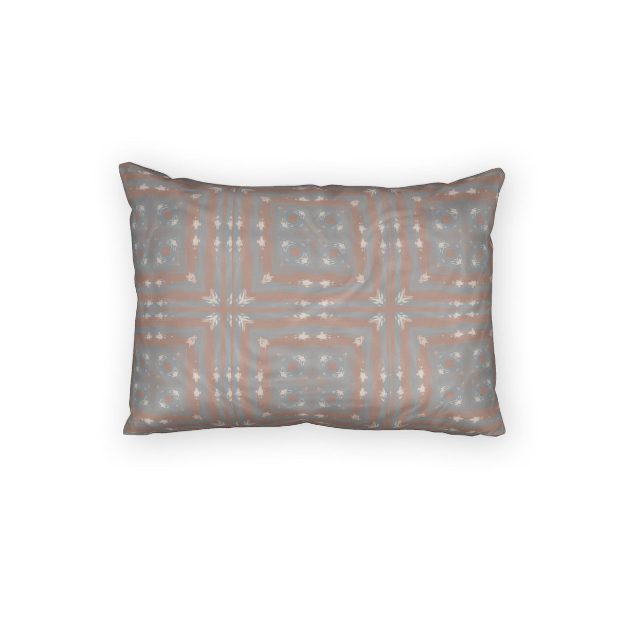 Modern Geometric Cotton Pillow Sham – Soft Taupe & Gray Patterned Accent