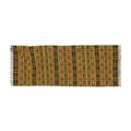 Autumn Plaid Lightweight Scarf – Warm Mustard Striped Patterned Wrap